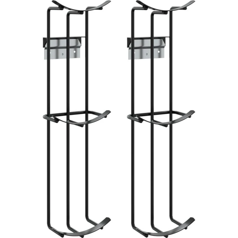 vidaXL tøndebeslag til spring 2 stk. stål, sort