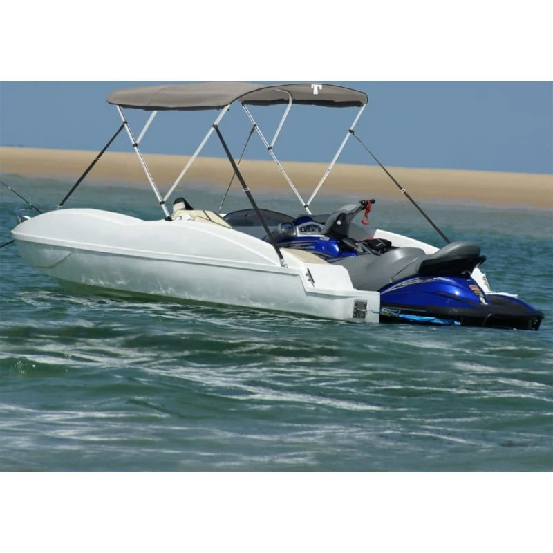 vidaXL Biminitop 3 buer m. sidevægge 183x(137-152)x137 cm