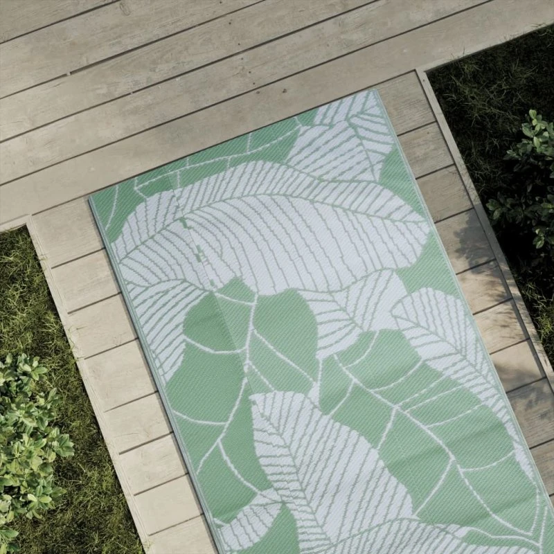 vidaXL udendørstæppe ARAKIL 80x150 cm PP Grøn