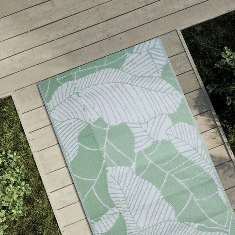 vidaXL udendørstæppe ARAKIL 80x250 cm PP grøn
