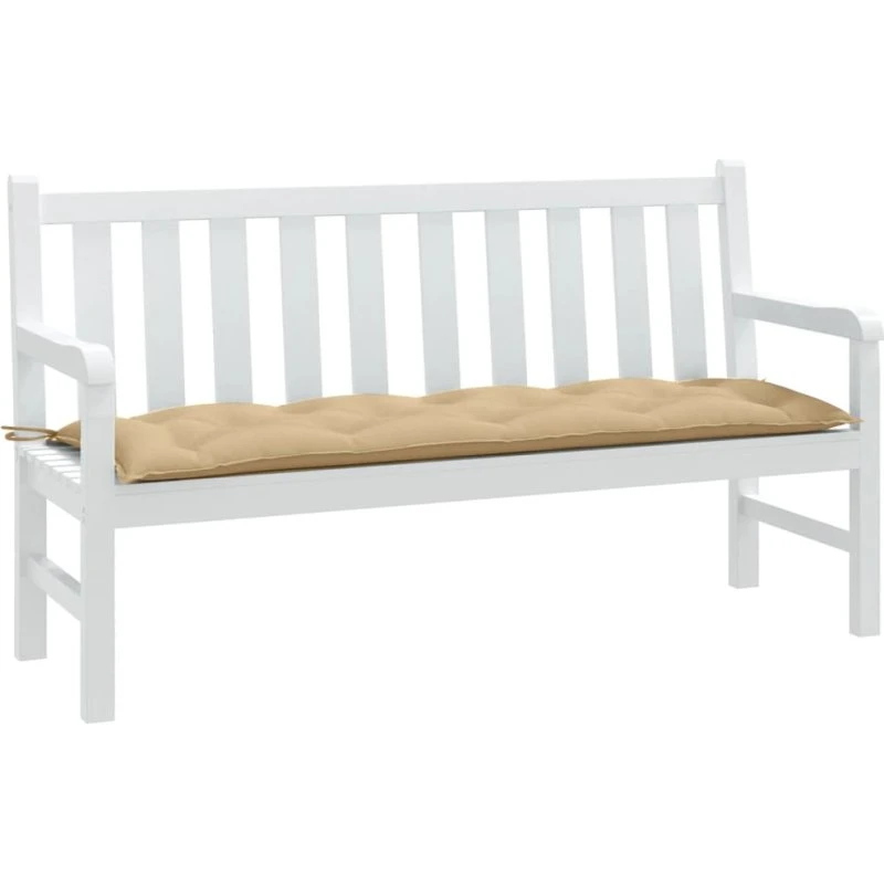 vidaXL hynde til havebænk 150x50x7 cm meleret beige