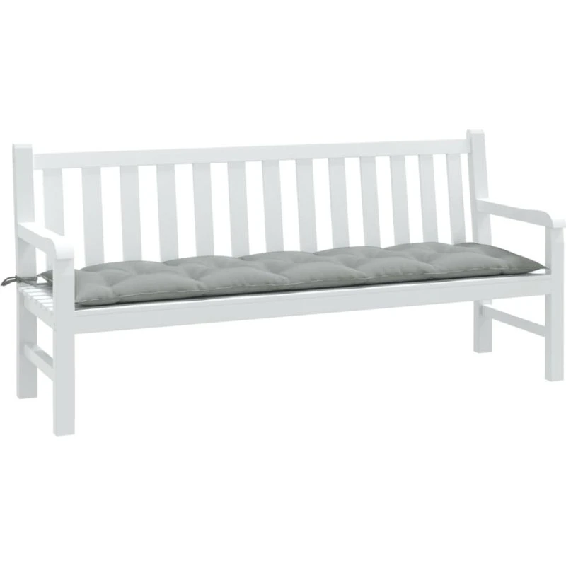 vidaXL hynde til havebænk 180x50x7 cm stof meleret lysegrå