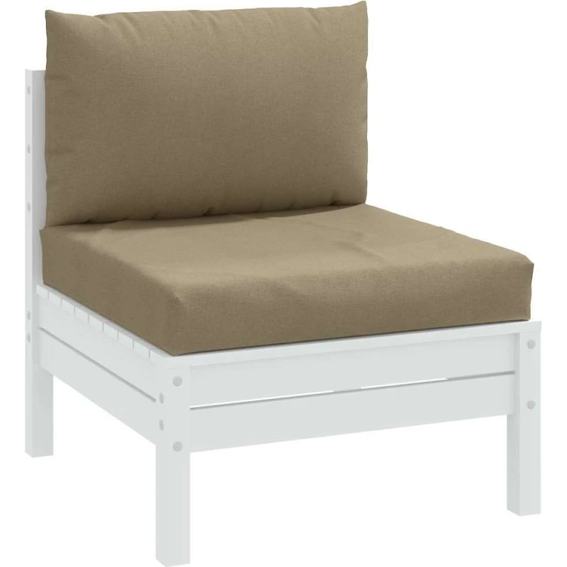 vidaXL pallehynder 2 stk. stof meleret gråbrun