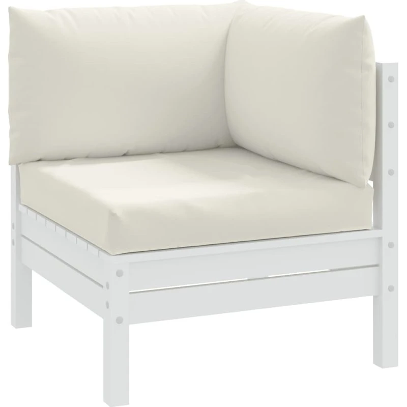 vidaXL pallehynder 3 stk. meleret creme