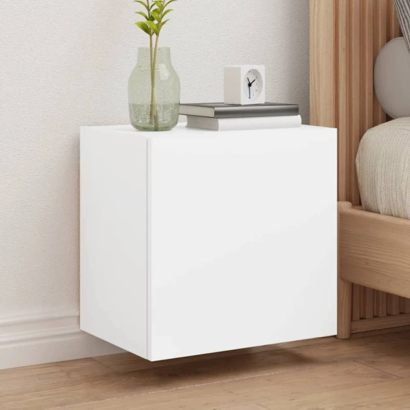 vidaXL væghængt TV-bord 40,5x30x40 cm hvid