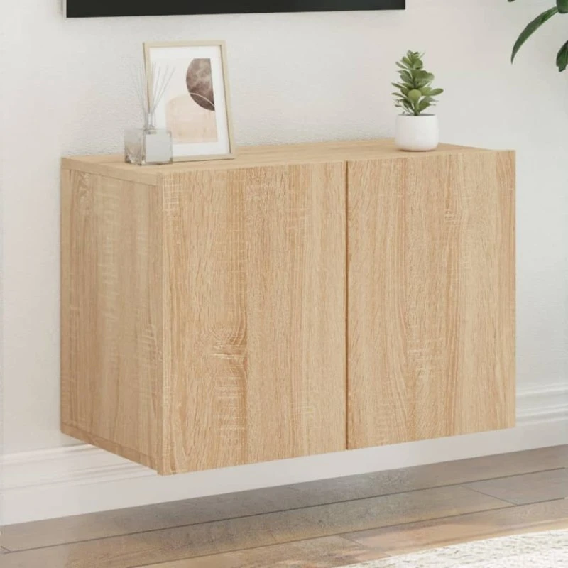 vidaXL væghængt tv-bord 60x30x41 cm Sonoma-eg