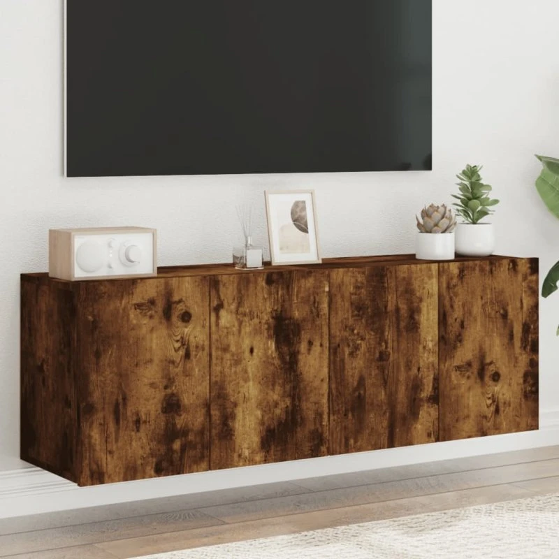 vidaXL væghængte tv-borde 2 stk. 60x30x41 cm, røget eg