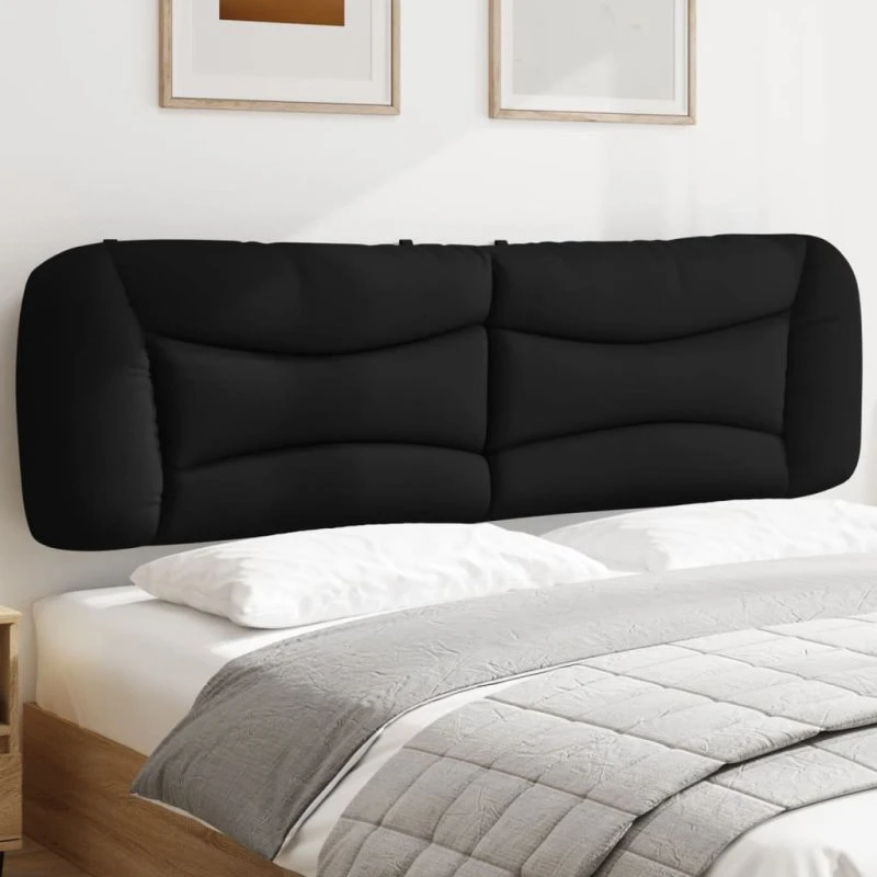 vidaXL Gavlpude Hvar 180 cm stof sort