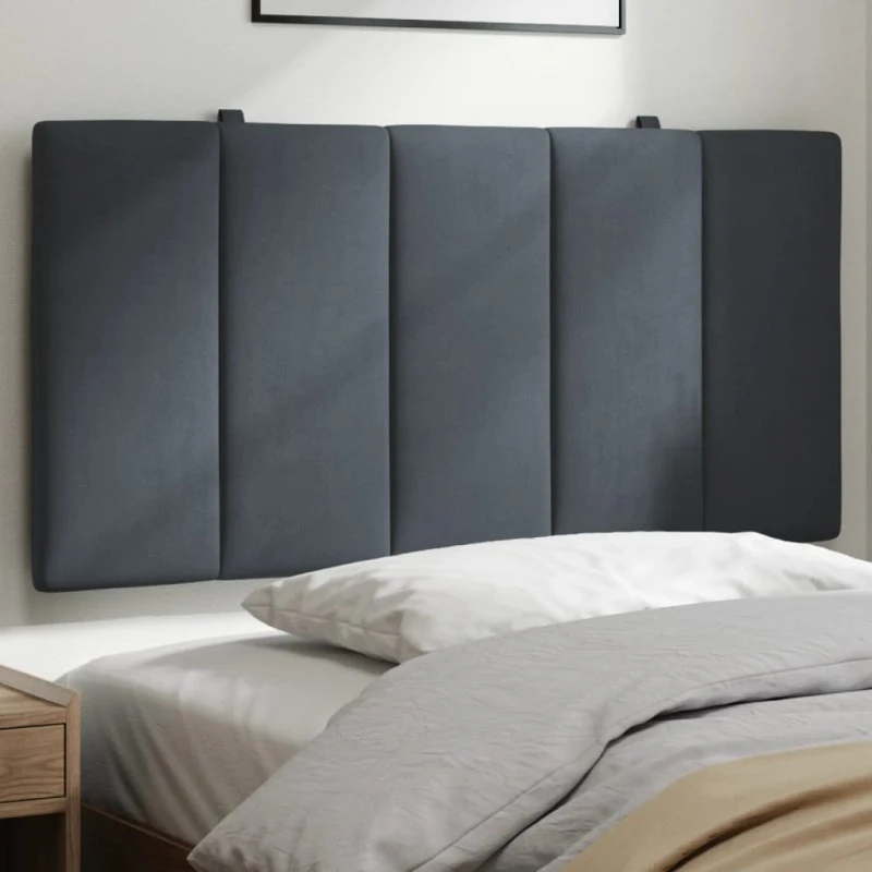vidaXL Gavlpude Hanko 100 cm velour mørkegrå