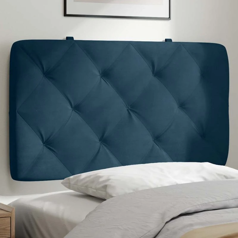 vidaXL gavlpude 90 cm velour blå