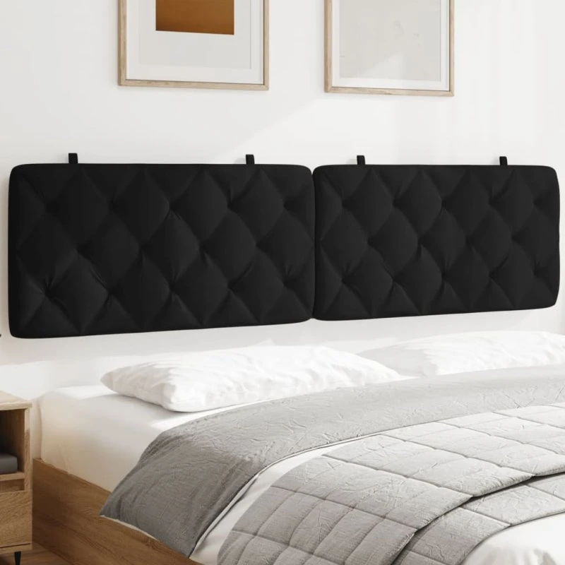 vidaXL Gavlpude 200 cm velour sort