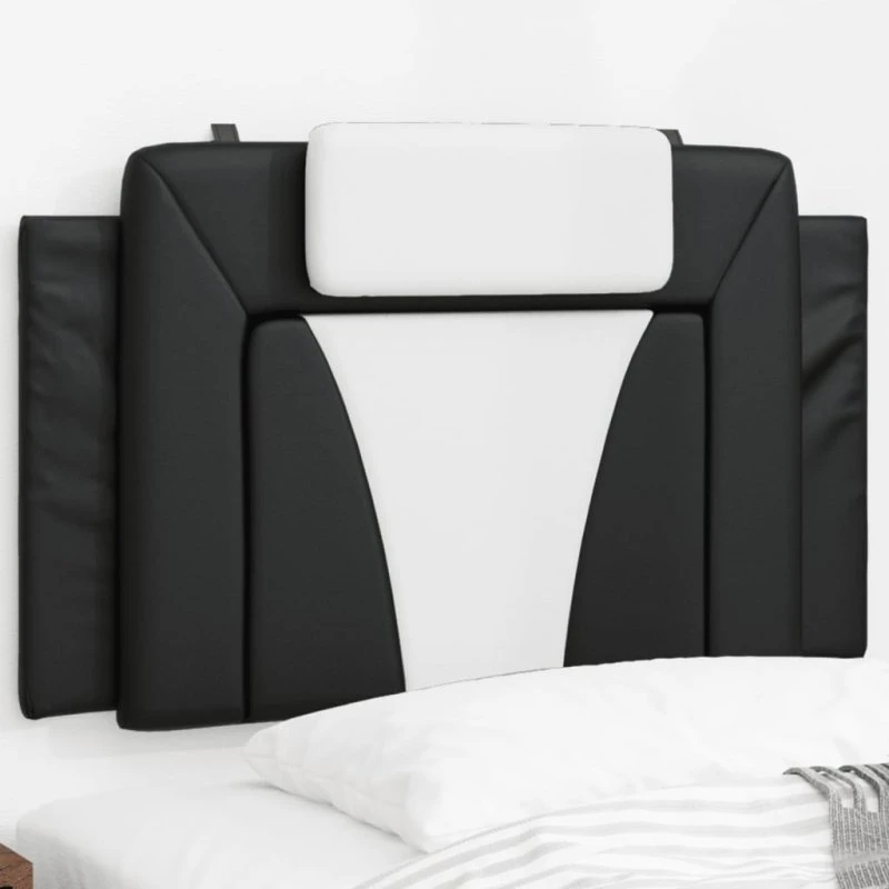 vidaXL Viana gavlpude 80 cm kunstlæder sort/hvid