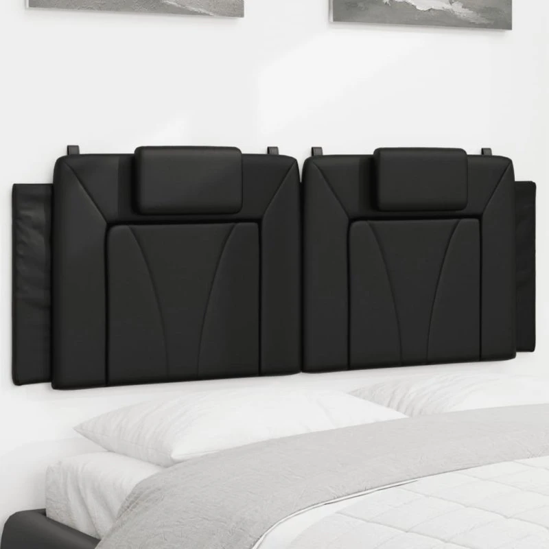 vidaXL Viana gavlpude 120 cm kunstlæder sort