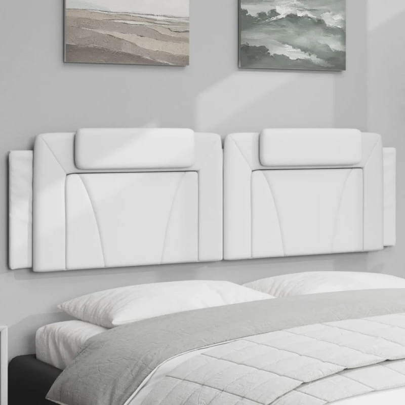 vidaXL Viana gavlpude 180 cm kunstlæder hvid
