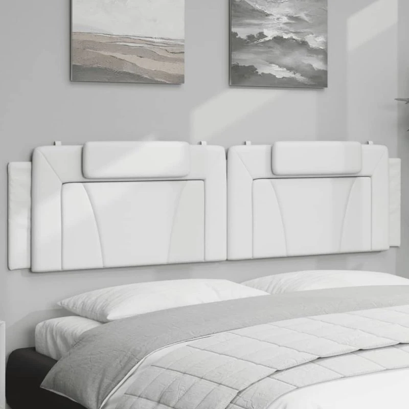 vidaXL gavlpude Viana 200 cm kunstlæder hvid