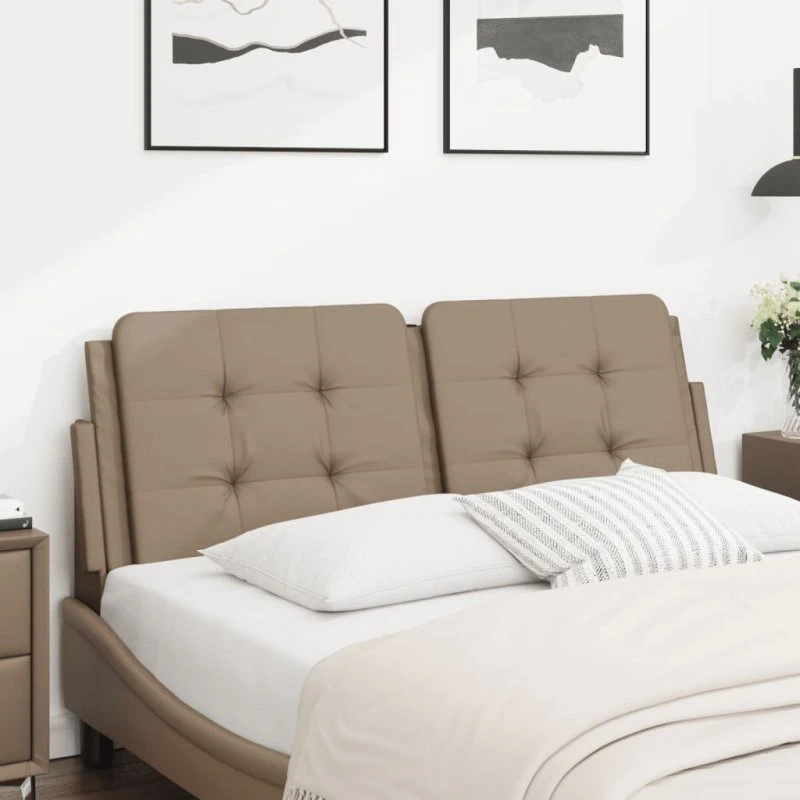 vidaXL Gavlpude Zadar 140 cm Cappuccino kunstlæder