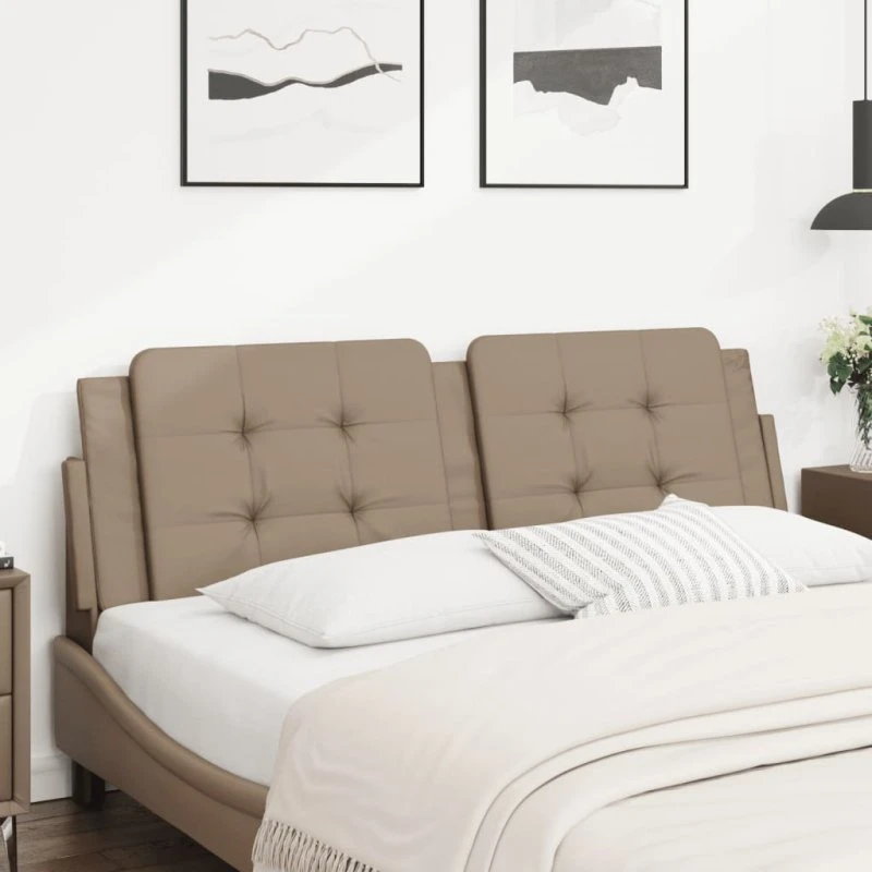 vidaXL Gavlpude Zadar 160 cm kunstlæder cappuccino