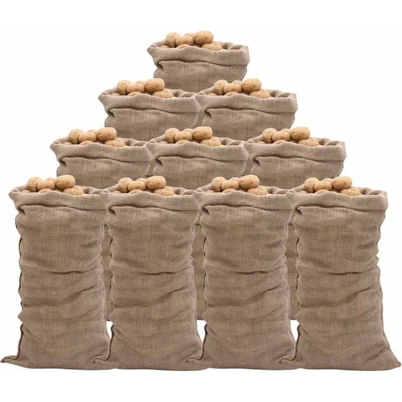 vidaXL jutesække 10 stk. 65x135 cm 100% jute