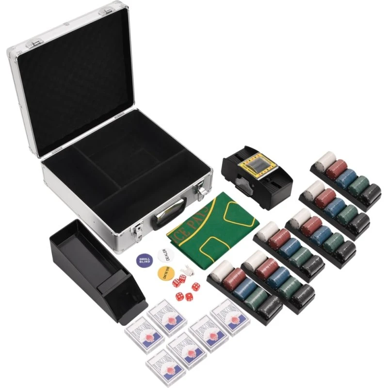 vidaXL pokersæt 600 jetoner 4 g – komplet sæt