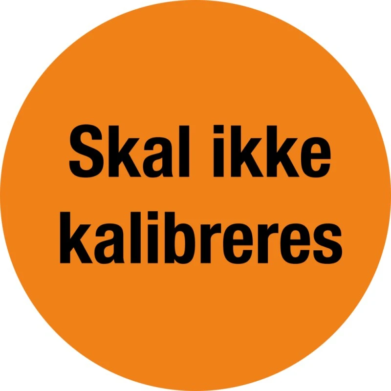 Skal ikke kalibreres etiketter Ø30 mm, selvklæbende vinyl, ark 10