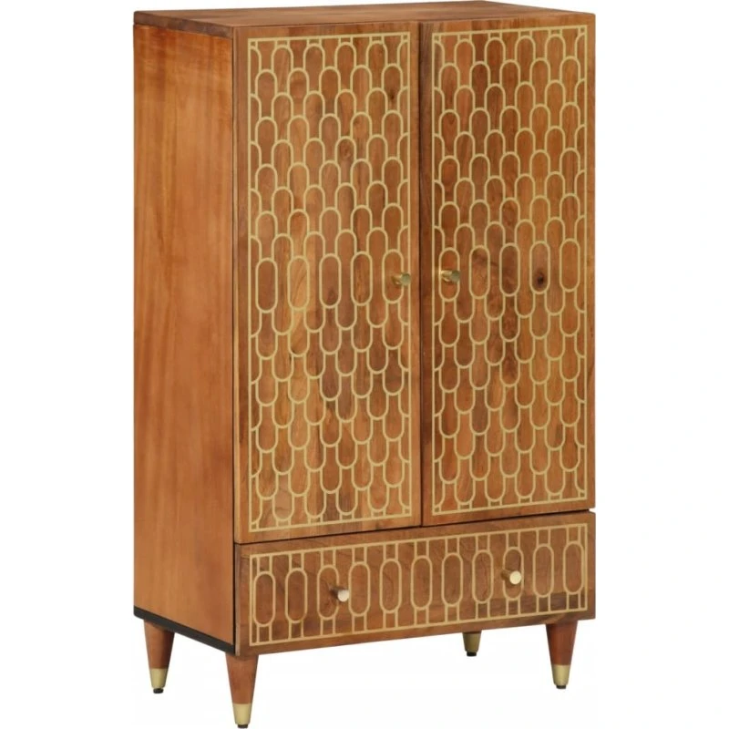 vidaXL højskab 60x33x100 cm i massivt mangotræ