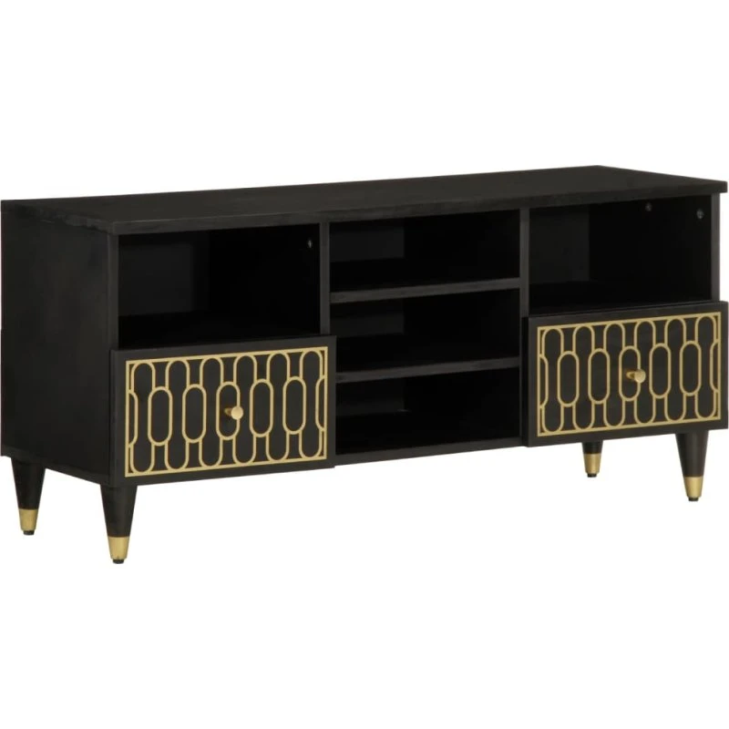 vidaXL TV-bord 100x33x46 cm massivt mangotræ