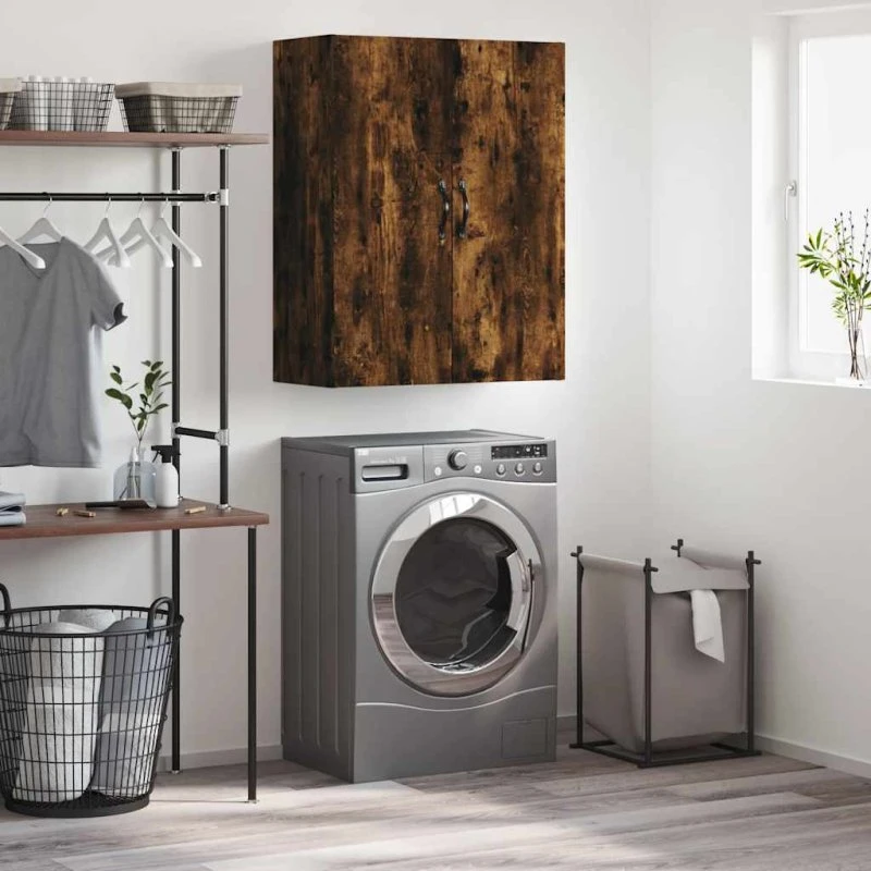 vidaXL vægskab 69,5x34x90 cm - røget sonoma-eg