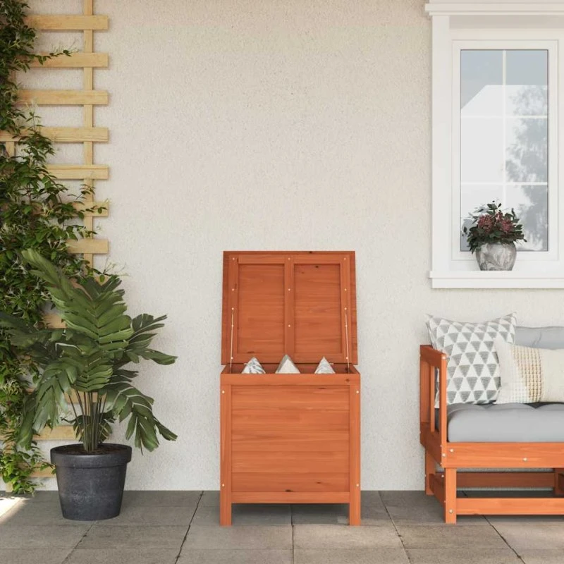 vidaXL opbevaringsboks til haven 50x49x56,5 cm, massivt grantræ