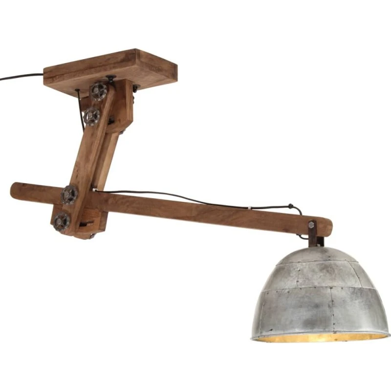 vidaXL loftlampe 105x30x65–108 cm 25W E27 vintagesølv