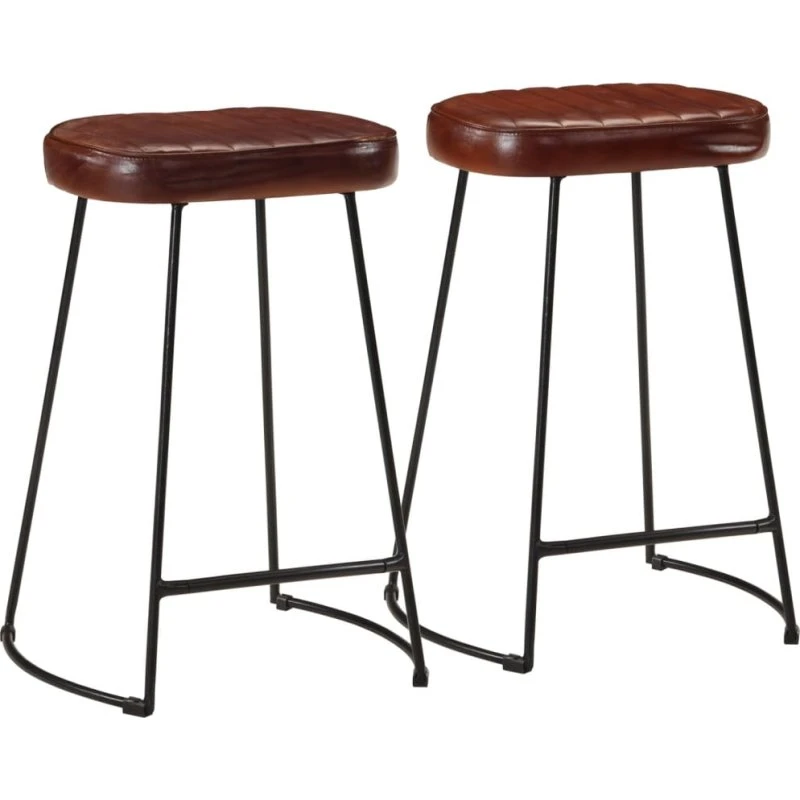 vidaXL barstole 2 stk. 41x29x62 cm mørkebrun