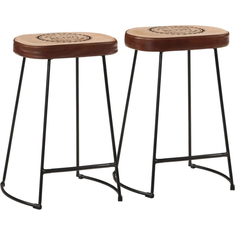 vidaXL barstole 2 stk. 41x29x62 cm mørkebrun