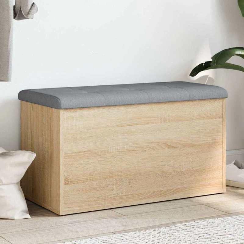 vidaXL opbevaringsbænk Sonoma eg 82x42x45 cm