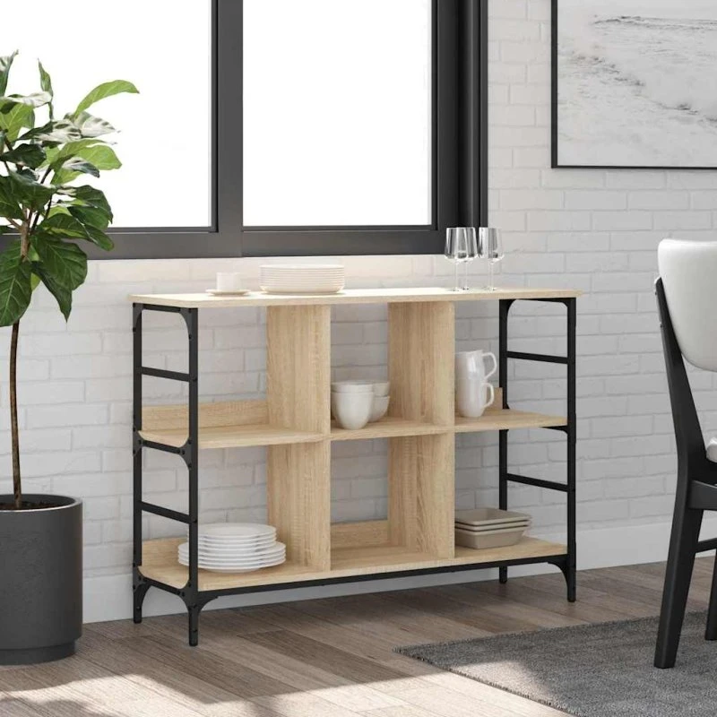 vidaXL skænk Sonoma eg 102x32x73,5 cm