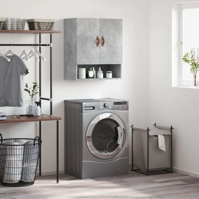 vidaXL vægskab 60x31x70 cm konstrueret træ - betongrå