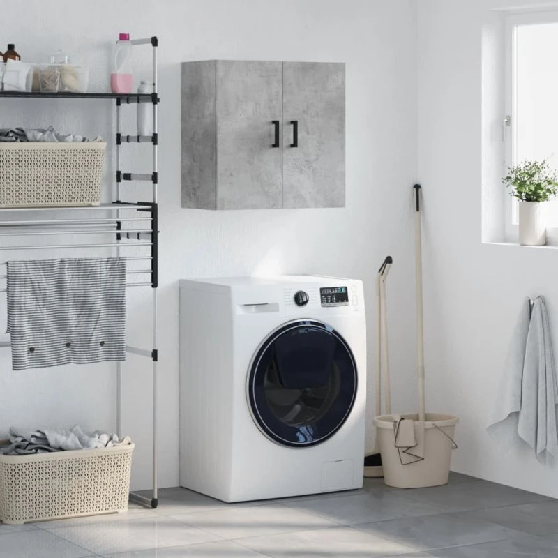 vidaXL vægskab 60x31x60 cm konstrueret træ - betongrå