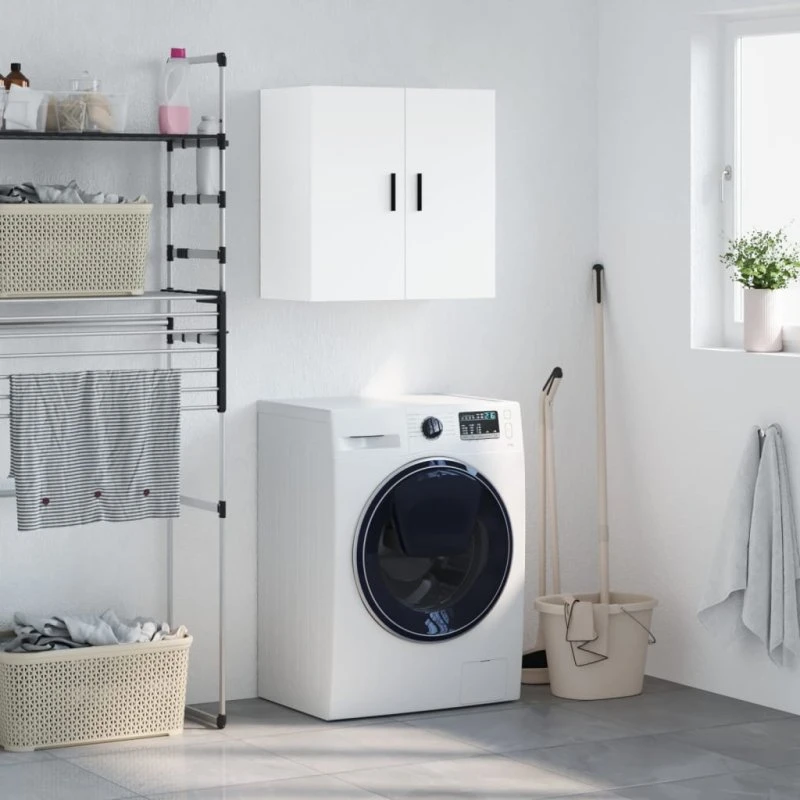 vidaXL vægskab 60x31x60 cm hvid (konstrueret træ)