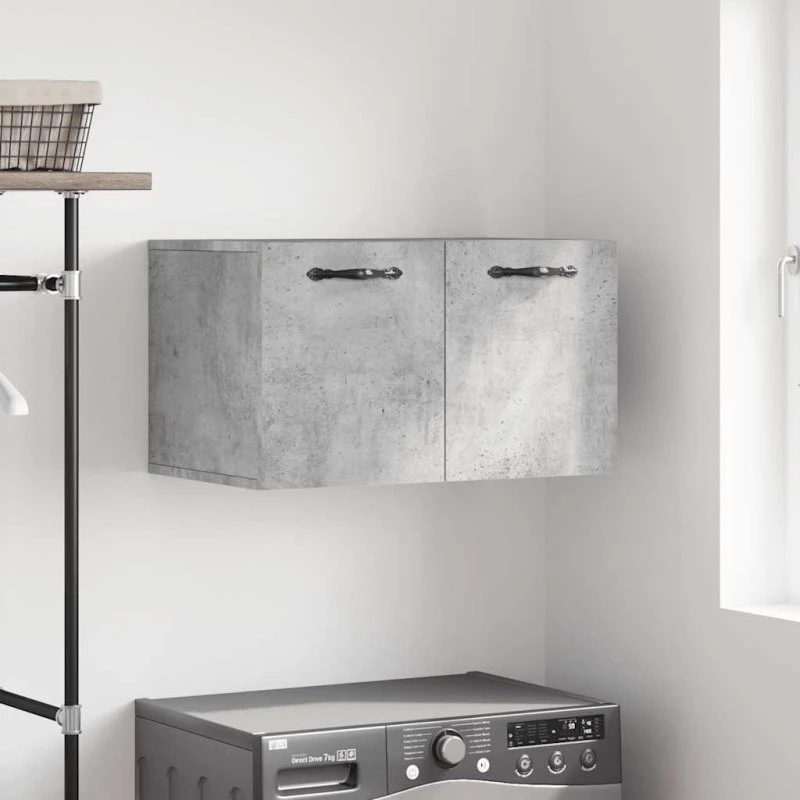 vidaXL vægskab 60x36,5x35 cm konstrueret træ - betongrå