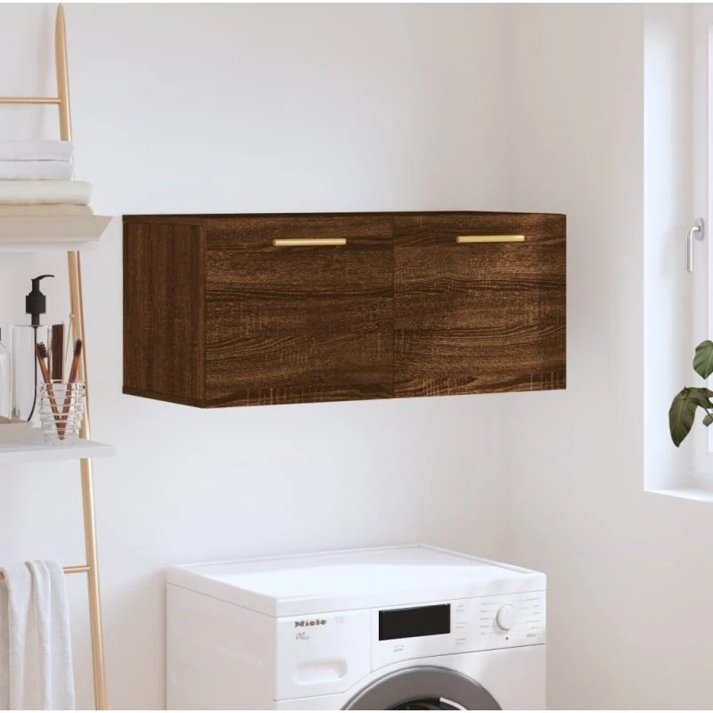 vidaXL vægskab 80x36,5x35 cm – brun egetræsfarve