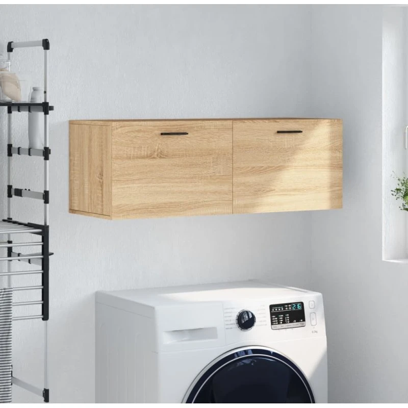 vidaXL vægskab 100x36,5x35 cm konstrueret træ sonoma-eg