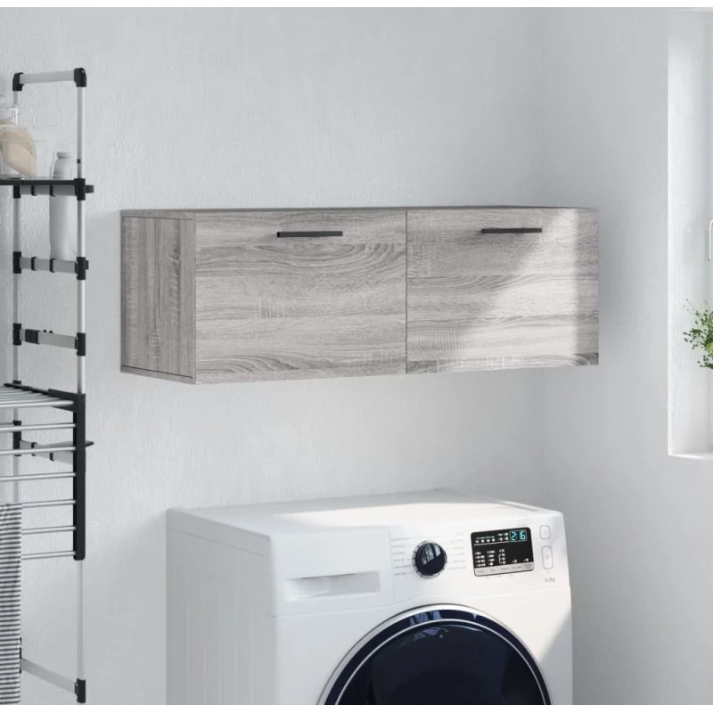 vidaXL vægskab 100x36,5x35 cm grå Sonoma-eg
