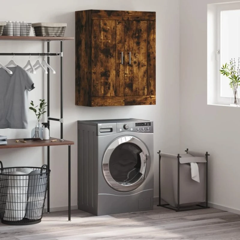 vidaXL vægskab 69,5x34x90 cm - røget sonoma-eg