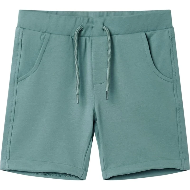 Børnekollektion Shorts str. 92 med snøre, petroleumsblå