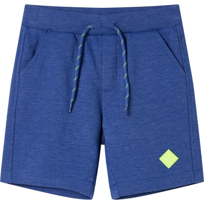 Hverdags Shorts til børn str. 140 blåmeleret med snøre