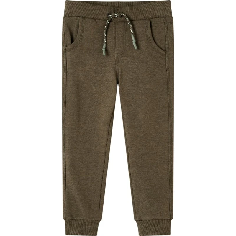 Børnejoggingbukser str. 116 kakimeleret