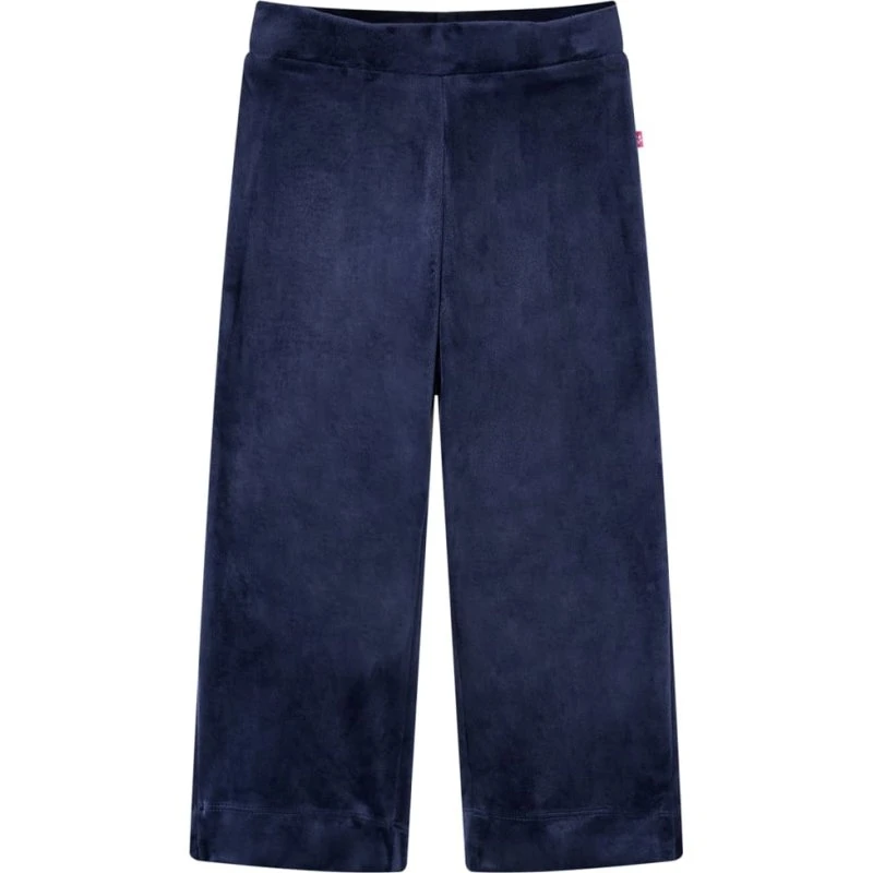 Ukendt mærke velour bukser til børn str. 128 - mørkeblå