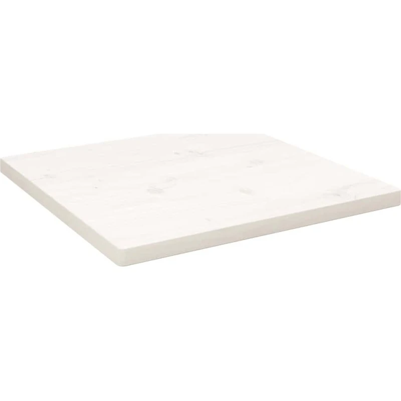 vidaXL Bordplade 40x40x2,5 cm massivt fyrretræ, hvid