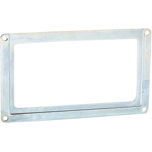 Adam Hall 2890 etiket-holder, galvaniseret til 108×60 mm