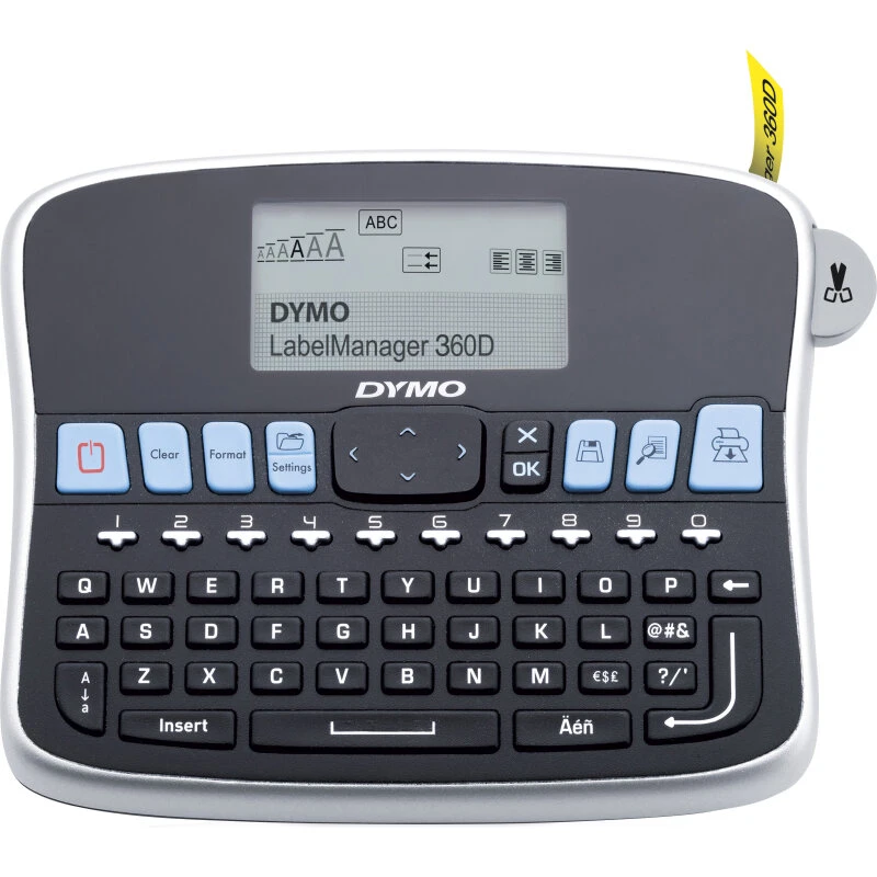 DYMO LabelManager 360D labelprinter (D1 6–19 mm, genopladelig)