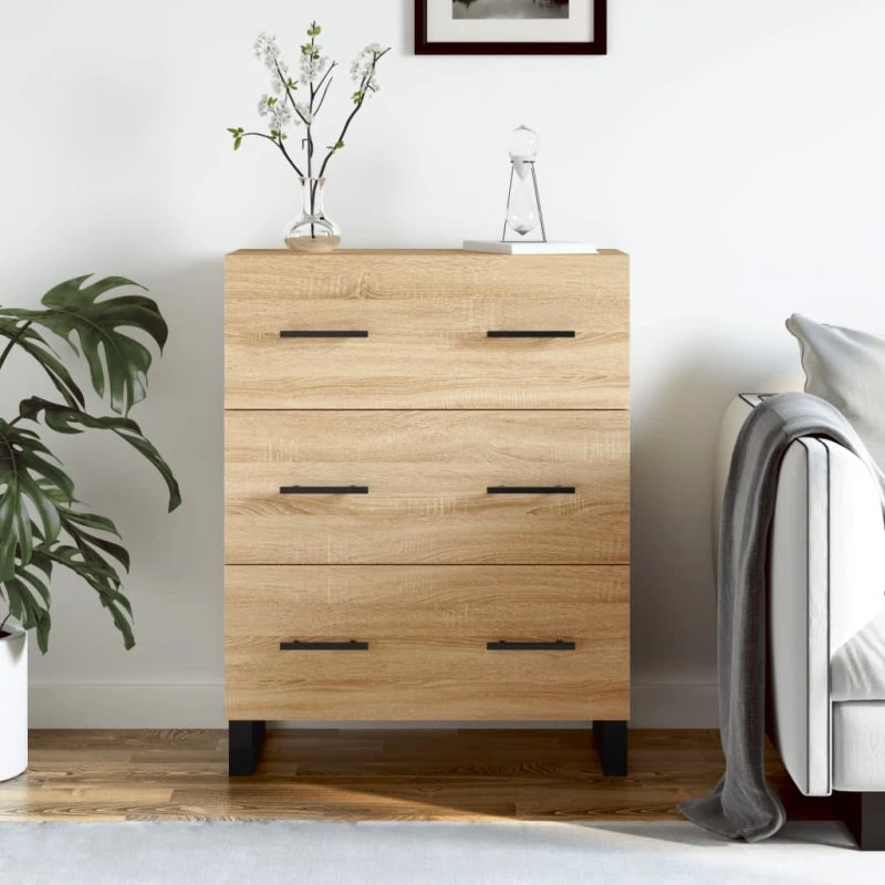 vidaXL skænk 69,5x34x90 cm sonoma-eg