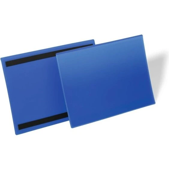 Durable A4 magnetisk lagerlomme liggende 50 stk - mørkeblå